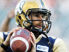 Former Winnipeg Blue Bombers quarterback Max Hall was arrested in Arizona last week and charged with shoplifting and cocaine possession. (BRIAN DONOGH/QMI Agency)