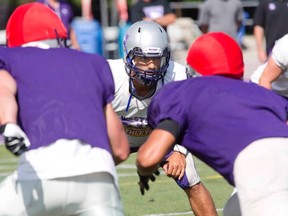 Western Mustangs practice at TD Stadium in London Ontario on Friday, August 29, 2014. (DEREK RUTTAN, The London Free Press)