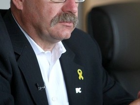 Ric McIver speaks to the Calgary Sun editorial board in Calgary, Alta on Tuesday September 2, 2014. McIver is one of three candidates running for leadership of the Alberta PC party. 
Jim Wells/Calgary Sun/QMI Agency