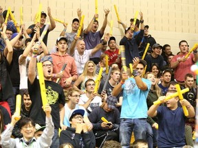 Gino Donato/The Sudbury Star
Cambrian College welcomed more than 2,000 first-year students to the 2014-15 school year on Tuesday with an orientation day that included a pep rally