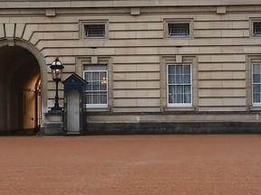 A palace guard was filmed doing pirouettes while performing his duties outside Buckingham Palace. (YouTube screengrab)