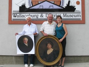 Joyce and Clark Davey recently made a donation to the Wallaceburg Museum. Joyce is the granddaughter of D.A. Gordon. Joyce and Clark Davey donated an original portrait of Mrs. D.A. Gordon (nee Rose Fox) and a copy of a photo of D.A. Gordon to curator Michelle Bissonnette.