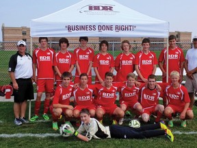 Tillsonburg BDR International U16 boys soccer team. (CONTRIBUTED PHOTO)