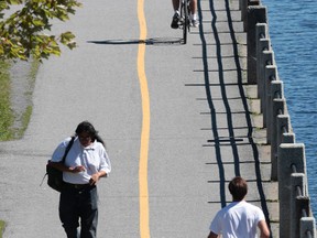 Bike and walking paths on NCC property along side the canal in Ottawa Wednesday Sept 3, 2014. (Tony Caldwell/Ottawa Sun/QMI Agency)