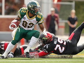 A.J. Guyton had a couple of prominent missteps Monday against the Stampeders but says he`s focused on Saturday`s game. (Al Charest, QMI Agency)