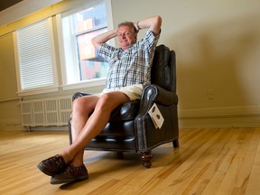 Tim Kingsmill relaxes on the third floor of his former department store, which is to be sold to Fanshawe College. (CRAIG GLOVER, The London Free Press)