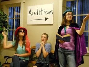 Katherine McNabb, Dawson Currie and Lily Cardiff prepare to audition for "Arabian Nights!" The Lambton Young Theatre Players' production is currently casting 22 roles for youth aged 10 to 18 years old. For more information, visit lambtonyoungplayers.com or call 519-882-3521. SUBMITTED PHOTO