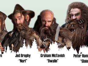 The guests of honour are: Graham McTavish (Dwalin), Peter Hambleton (Gloin), Adam Brown (Ori), and Jed Brophy (Nori).