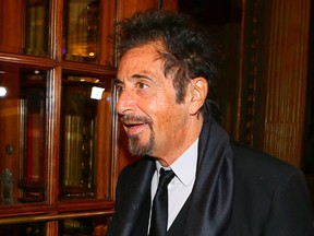 Al Pacino on the red carpet for the TIFF premiere of The Humbling on Thursday Sept. 4, 2014. (DAVE ABEL/Toronto Sun)