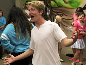 Nick Laird, 16, plays Aladdin in the Sarnia Lambton Rebound production of Aladdin Jr. at the Imperial Theatre Sept. 18-20. He's pictured here rehearsing at Rebound earlier this week. TYLER KULA/ THE OBSERVER/ QMI AGENCY