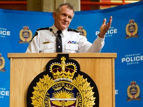 Edmonton chief of police Rod Knecht. Edmonton, Alta. on Monday, Mar. 18, 2013. Edmonton Sun