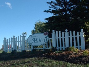Town of Millet sign