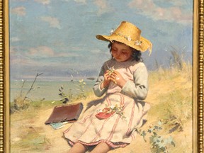 A Paul Peel painting titled The Young Botanist. Photo courtesy Museum London.