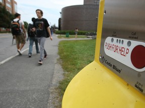 A 26-year-old Carleton University student is charged with three counts of sexual assault after separate incidents on campus this week. The student is out on bail, but is banned from campus. DOUG HEMPSTEAD/Ottawa Sun