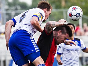 FC Edmonton faces the San Antonio Scorpions Saturday. The Eddies won3-1 the last time the two teams met. (Codie McLachlan, Edmonton Sun)