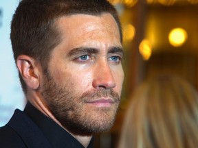 Cast member Jake Gyllenhaal arrives at the premiere of the film "Nightcrawlers" at the Toronto International Film Festival (TIFF) in Toronto, September 5, 2014. REUTERS/Fred Thornhill