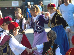 Young dancers entertain the crowd at 2013's Sarnia Greekfest. The Sarnia Greek School Dancers will be performing some traditional Greek dances at this year's Greekfest, to be held Sept. 13 and 14.
SUBMITTED PHOTO