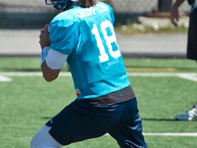 Alouettes QB Jonathan Crompton gets the starts against the Ticats today. (Martin Chevalier/QMI Agency)