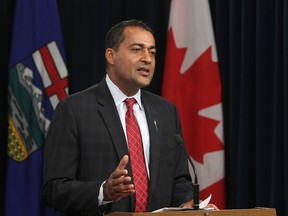Alberta Liberal leader Raj Sherman comments on the Auditor General's report during a press conference at the Alberta Legislature on Aug. 7, 2014. David Bloom/Edmonton Sun/QMI Agency