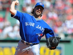 Blue Jays pitcher allowed just one earned run in picking up the win against the Boston Red Sox on Sunday. (USA Today Sports)
