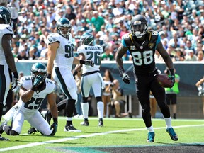 Jaguars receiver Allen Hurns scored two touchdowns and was the third-highest fantasy scorer in Sunday’s early games.