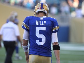How many more miracles can we expect from Drew Willy? (KEVIN KING/Winnipeg Sun)