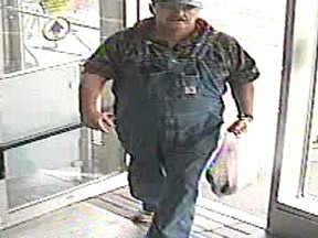 Police are asking for the public's help in identifying this robbery suspect. Submitted photo