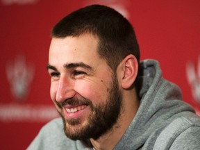 Jonas Valanciunas of the Toronto Raptors plays for Lithuania at the FIBA Basketball World Cup. (MARK BLINCH/Reuters files)