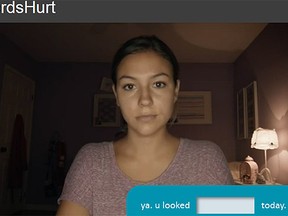 A screengrab of the government's anti-cyberbullying interactive YouTube video.
