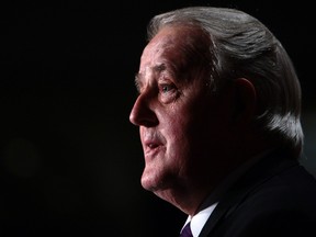 Former PM Brian Mulroney is seen speaking in Toronto in the file photo taken October 3, 2012. (Dave Abel/QMI Agency file photo)