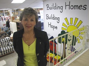 Sarah Reaume, executive director of Habitat for Humanity Sarnia-Lambton, pictured here in its ReStore in 2012, appealed to Sarnia city council Monday for a break on property taxes on behalf of the organization. The volunteer-driven organization turned to council after its lengthy battle with the Municipal Property Assessment Corporation (MPAC) for property tax exemption. FILE PHOTO