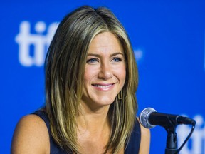 Jennifer Aniston during the presser for the movie "Cake" during the Toronto International Film Festival on Tuesday September 9, 2014. (Ernest Doroszuk/QMI Agency)