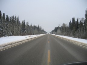 Highway 986 in Lubicon traditional territory. (QMI Agency, file)