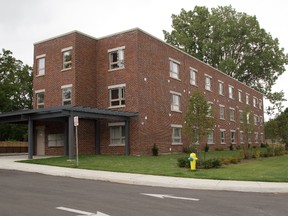 The city, province and federal government bankrolled the construction of a 28-unit affordable housing complex on Riverside Dr. west of Wharncliffe Rd. (DEREK RUTTAN, The London Free Press)