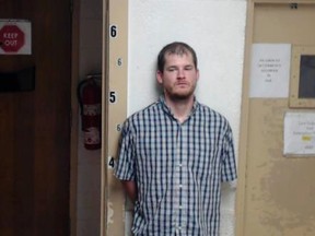 Timothy Ray Jones Jr, 32, is seen in an undated picture provided by the Smith County Sheriff's Department in Smith County, Mississippi. (REUTERS/Smith County Sheriff's Department/Handout)