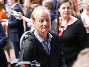 Bill Murray during the Toronto International Film Festival in Toronto on Saturday September 6, 2014. (Michael Peake/QMI Agency)