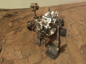 A self-portrait of the Mars rover Curiosity is seen in this February 3, 2013 handout image courtesy of NASA. (REUTERS/NASA/JPL-Caltech/MSSS/Handout)