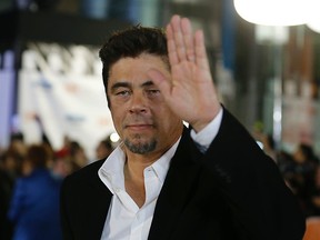 Benicio Del Toro at the premiere of Escobar: Paradise Lost at Roy Thomson Hall  during the Toronto International Film Festival in Toronto on Thursday September 11, 2014. Michael Peake/Toronto Sun/QMI Agency