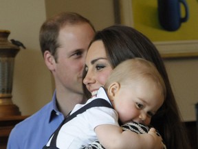 Prince William and his wife welcomed their first child, son George, in July last year (13). (HANDOUT)