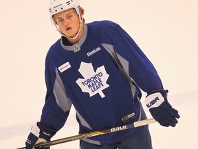 William Nylander during the Toronto Maple Leafs Rookie Camp on Friday, Sept. 12, 2014. (STAN BEHAL/Toronto Sun)