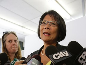 Toronto mayoral candidate Olivia Chow in her campaign headquarters on Sept. 12, 2014. (Craig Robertson/Toronto Sun)