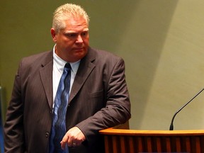 Doug Ford in the council chamber in July 2014. (Toronto Sun files)