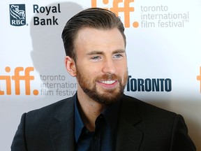 Chris Evans at the premiere of Before We Go at the Princess of Wales Theatre during the Toronto International Film Festival in Toronto on Friday September 12, 2014. Michael Peake/Toronto Sun/QMI Agency
