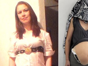 Tabitha Ritchie was arrested in Bogota, Colombia, a year ago after she was found to be wearing a fake pregnant belly full of cocaine. (submitted)
