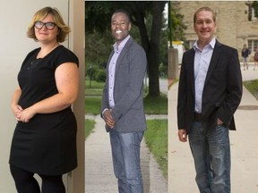 Tanya Park - Ward 13 (MIKE HENSEN, The London Free Press), Mohamed Salih - Ward 3 (DEREK RUTTAN, The London Free Press), Josh Morgan- Ward 7 (MIKE HENSEN, The London Free Press)