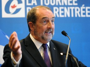 Infrastructure/Quebec regional economic development Minister Denis Lebel was the biggest spender in cabinet this summer, having handed out $400.2 million in cheques, including $425,000 to organizers of the RBC Canadian Open Golf Tournament in Montreal. (Simon Clark/QMI Agency)