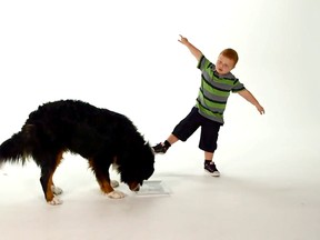 Five-year-old Noah Ritter -- better known as the "apparently kid" -- stars in a new commercial for dog food.
(Screenshot from Freshpet's YouTube channel)