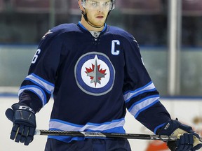 Winnipeg Jets Adam Lowry during the 2014 Young Stars Classic Tournament in Penticton, B.C. on Friday September 12, 2014. Al Charest/Calgary Sun/QMI Agency