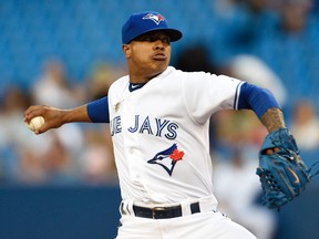 Toronto Blue Jays  pitcher Marcus Stroman. (PETER LLEWELLYN/USA TODAY Sports)