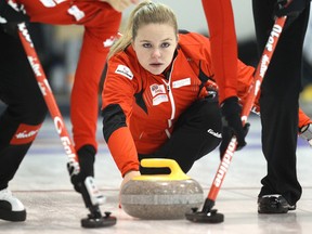 Switzerland skip Alina Paetz delivered a playoff spot at the Saville Centre's HDF Insurance Shoot-out (David Bloom, Edmonton Sun).